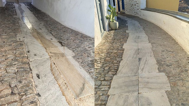Έκκληση από την Θωμαή Μενδρινού για να διατηρούνται καθαρά τα σοκάκια της Άνω Σύρου