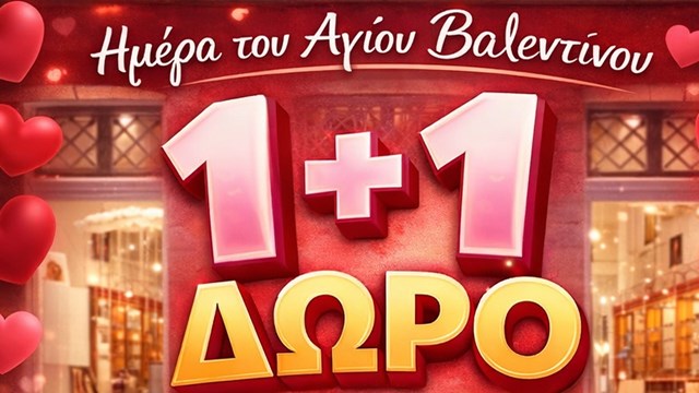 Kois Optics: 1+1 Δώρο την ημέρα του Αγίου Βαλεντίνου