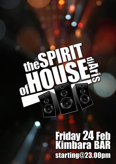 The spirit of House @ Kimbara cafe bar
